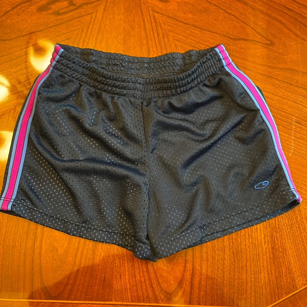 Navy Blue Champion Girls Shorts with Double Layering
